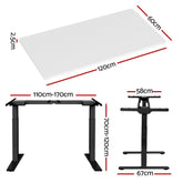 Artiss Standing Desk Motorised Dual Motor White 120CM